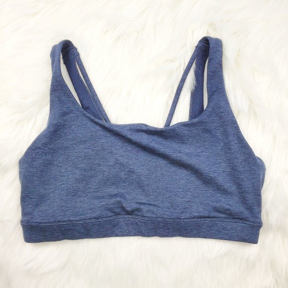 NWOT Athleta Navy Softluxe Exhale Sports Bra - Picture 4 of 8